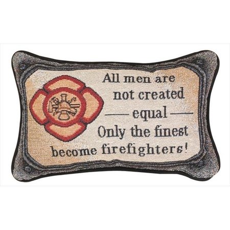 MANUAL WOODWORKERS & WEAVERS Manual Woodworkers and Weavers TWAFUP All Fired Up Tapestry Pillow Witty Saying Filled With Recycled Fibers 12.5 X 8.5 in. Poly Blend TWAFUP